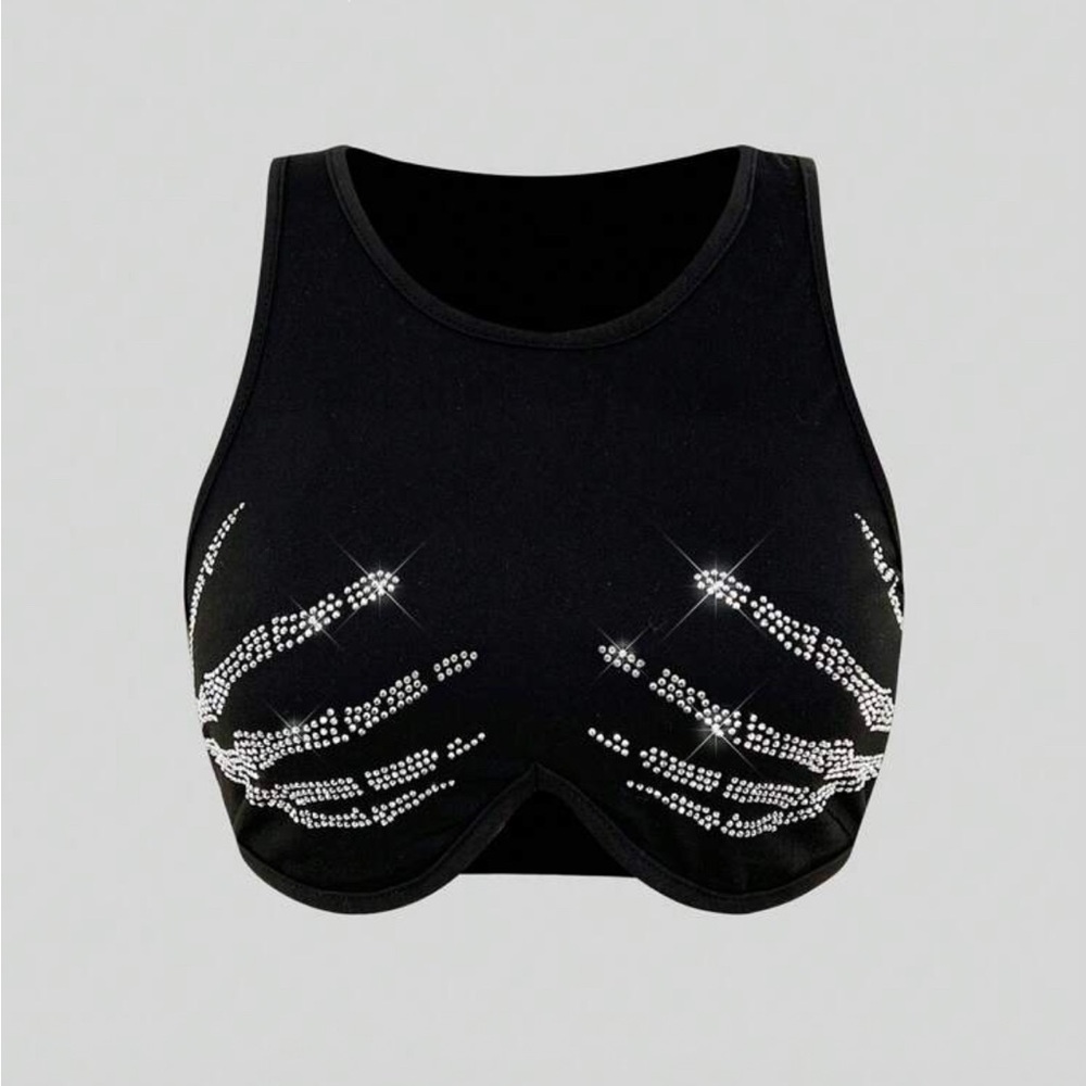 SHEIN Black Crop Top
